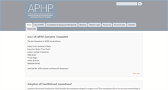 Desktop Screenshot of aphp.org.za