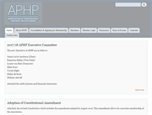 Tablet Screenshot of aphp.org.za